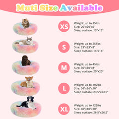 JOLLYVOGUE donut bed border and headrest supporting neck comfort.