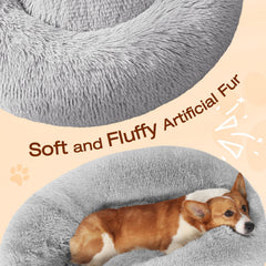 JOLLYVOGUE donut bed interior view emphasizes warmth and cocoon-like security.