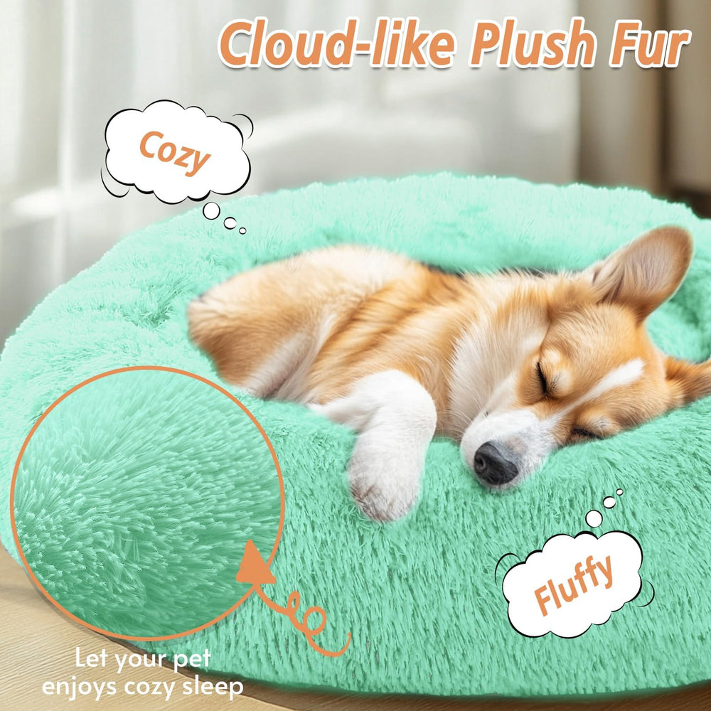 JOLLYVOGUE donut bed raised edges support head and neck