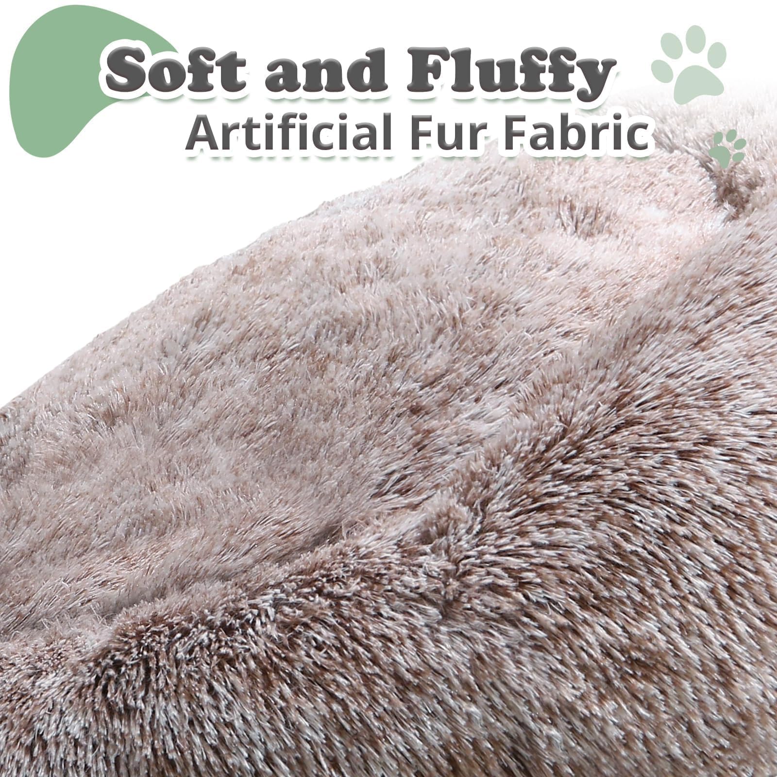 JOLLYVOGUE donut bed side view highlights raised border for head and neck support.