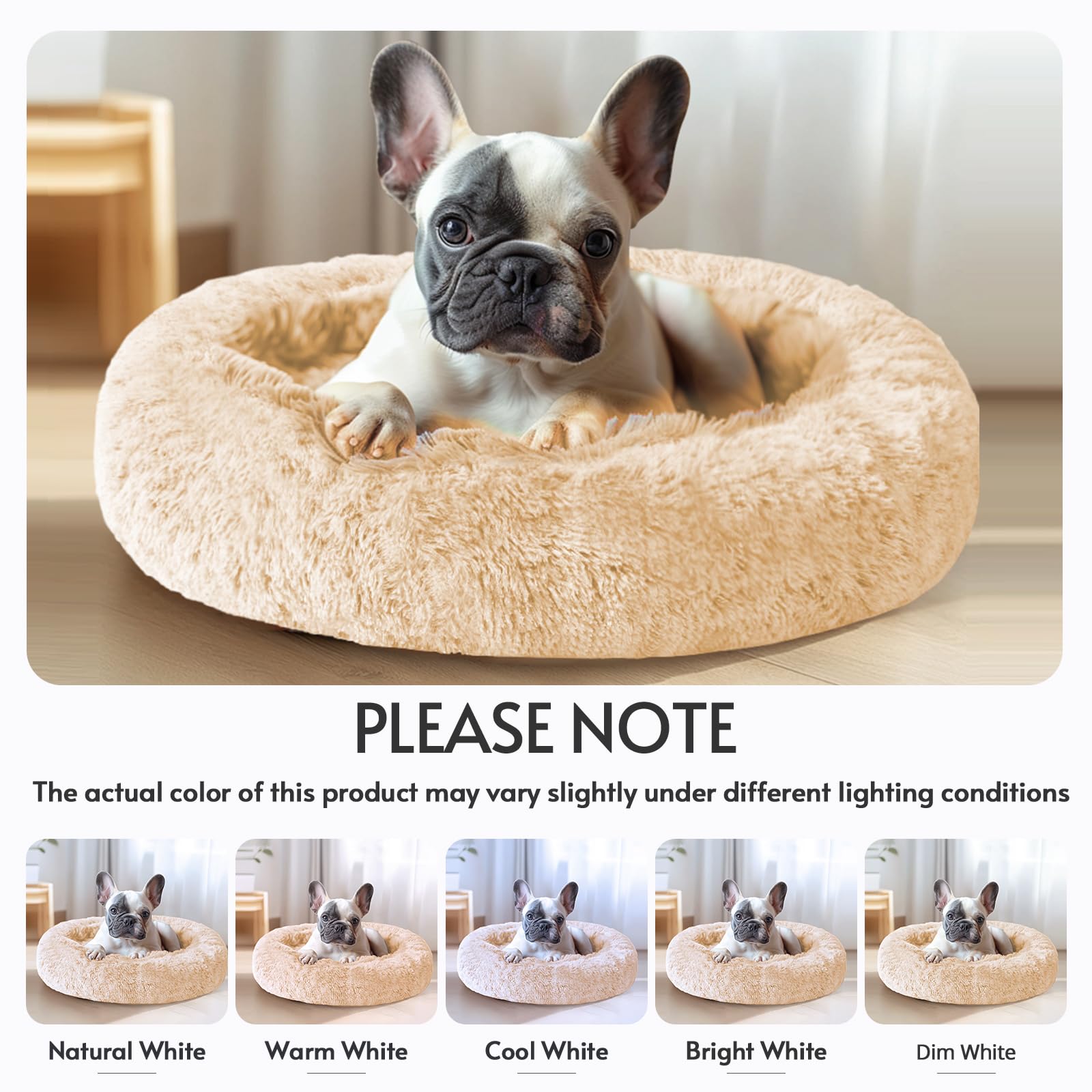 JOLLYVOGUE machine-washable dog bed simplifies quick cleanup between uses.