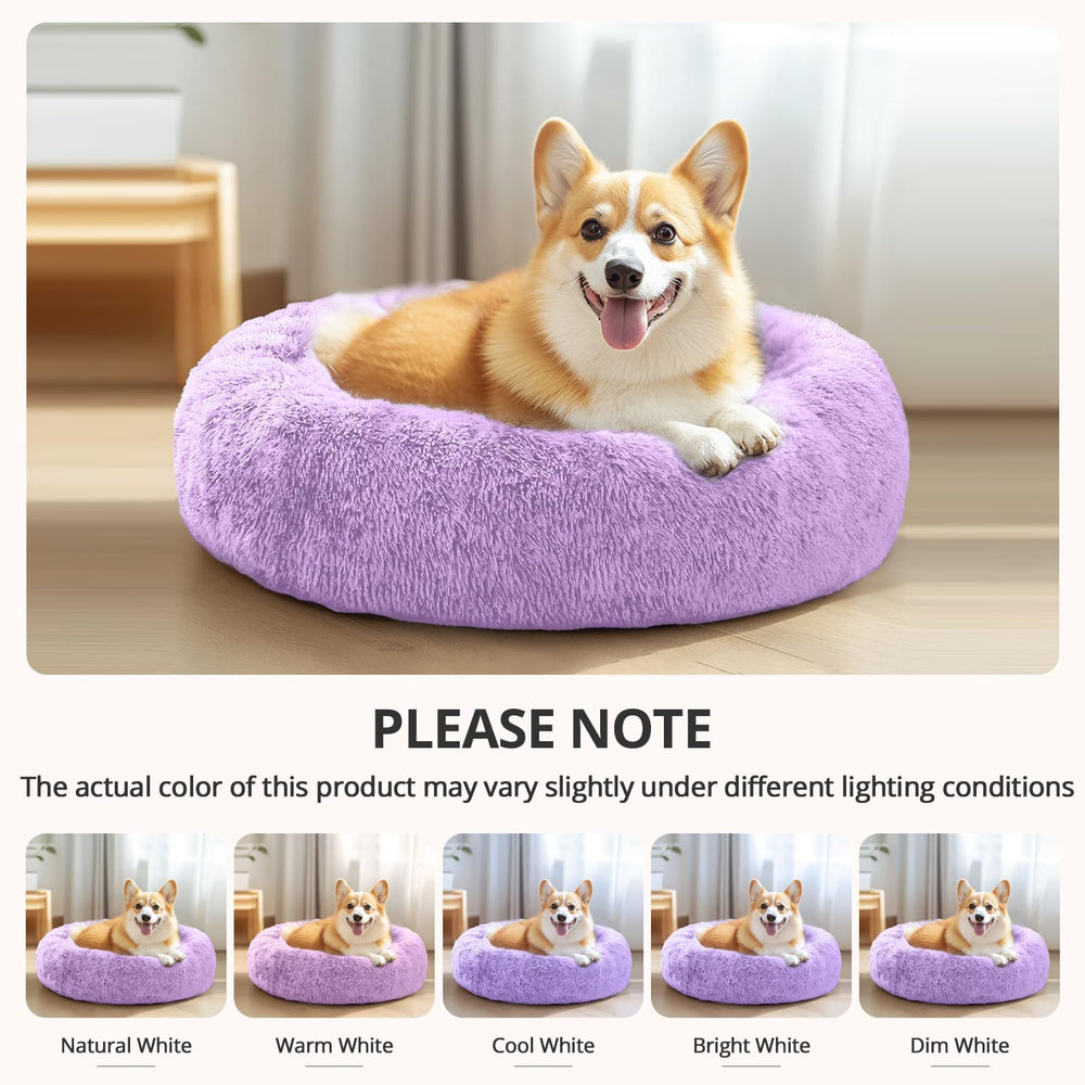 JOLLYVOGUE machine-washable pet bed for easy cleaning and quick freshening.