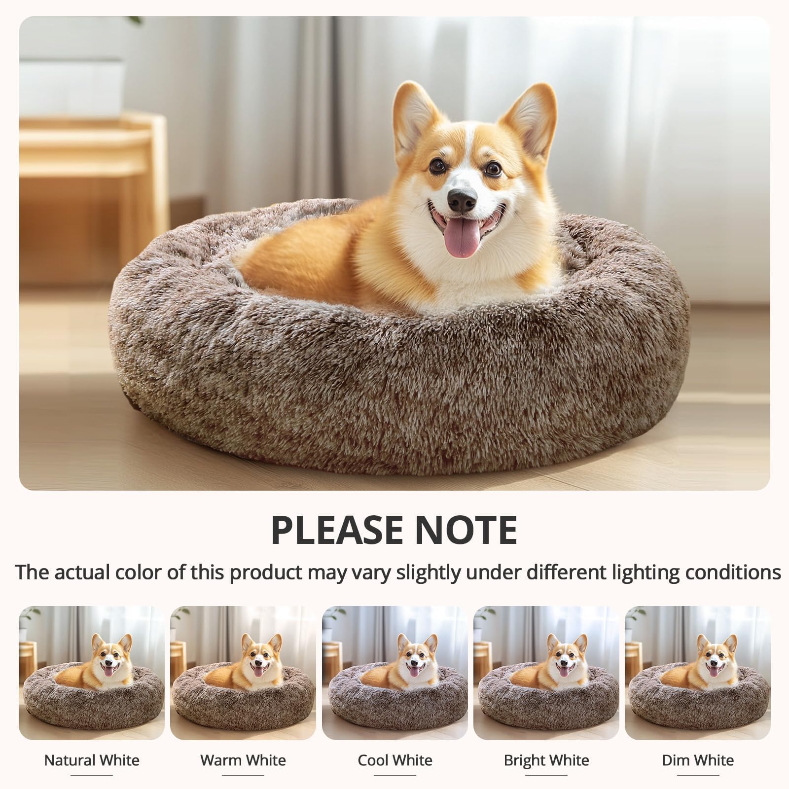 JOLLYVOGUE neutral color bed blends with home decor while inviting quick snoozes