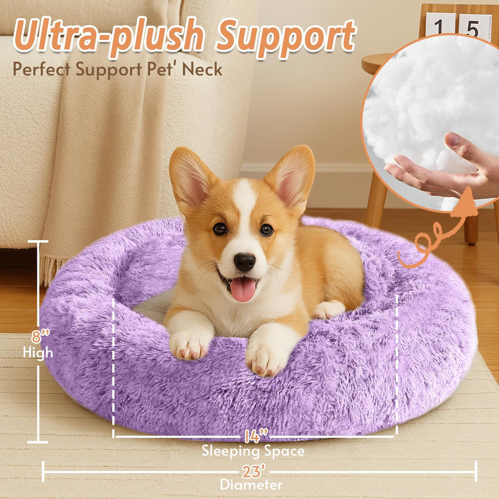 JOLLYVOGUE ultra-soft faux fur texture enhances snuggle-friendly lounging.
