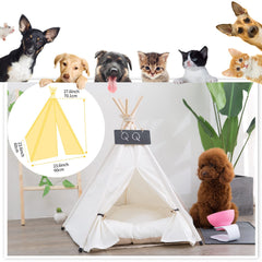 Jomifin Pet Teepee outdoor setup offers portable shelter for adventures.
