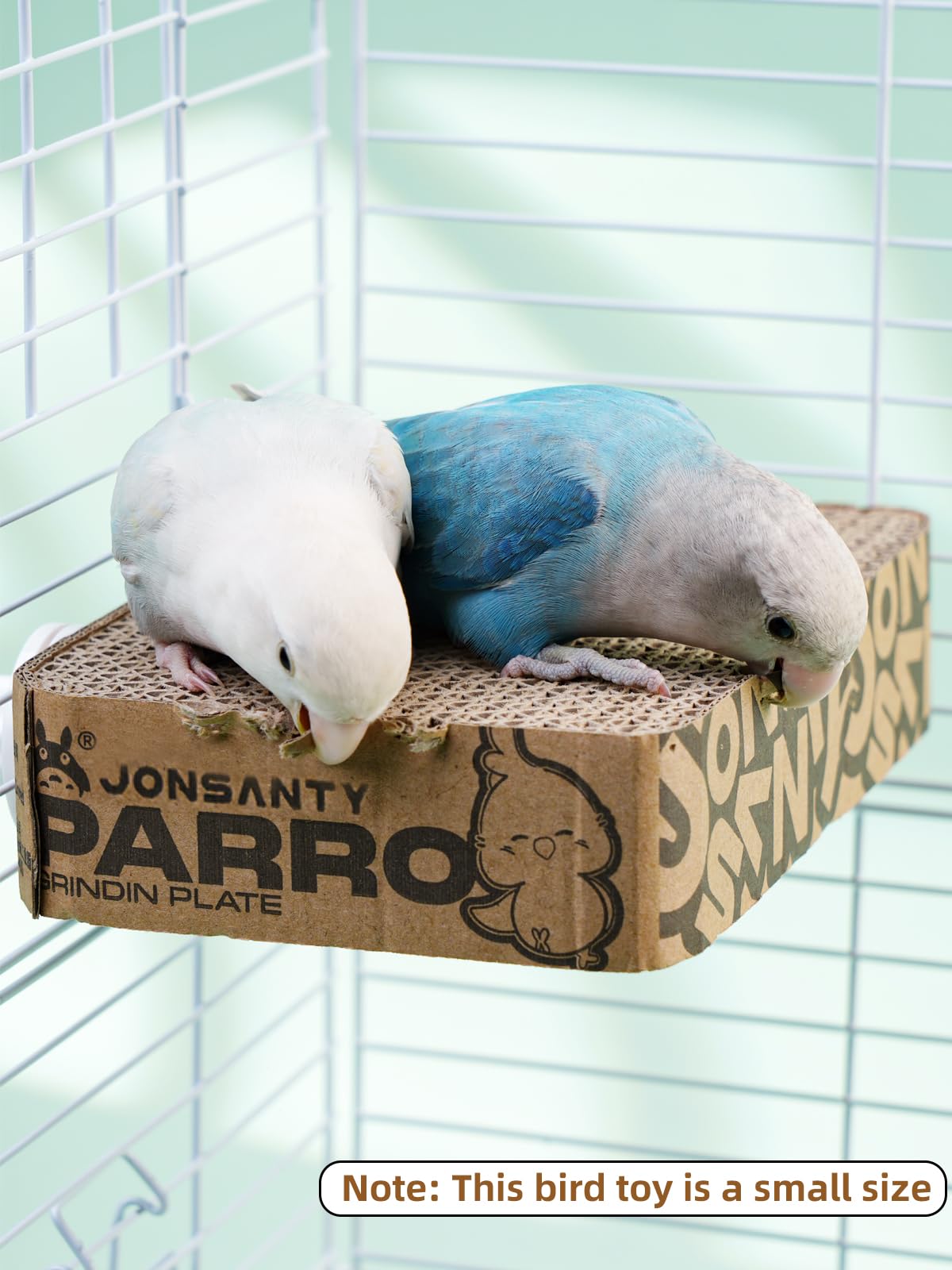 JONS NTY bird cage accessory plate; integrates with various cage sizes.
