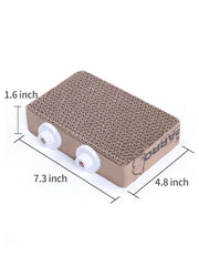 JONS NTY paper bird toy platform in cage demonstrates easy knob-fastening installation.