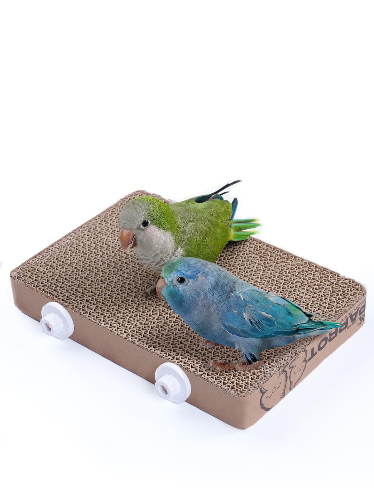 JONS NTY 12.3-inch paper bird toy platform provides a sturdy perch and resting spot.