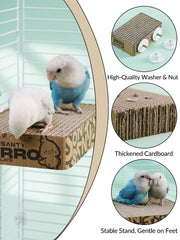 JONS NTY cardboard material ensures safe, eco-friendly bird toy design.