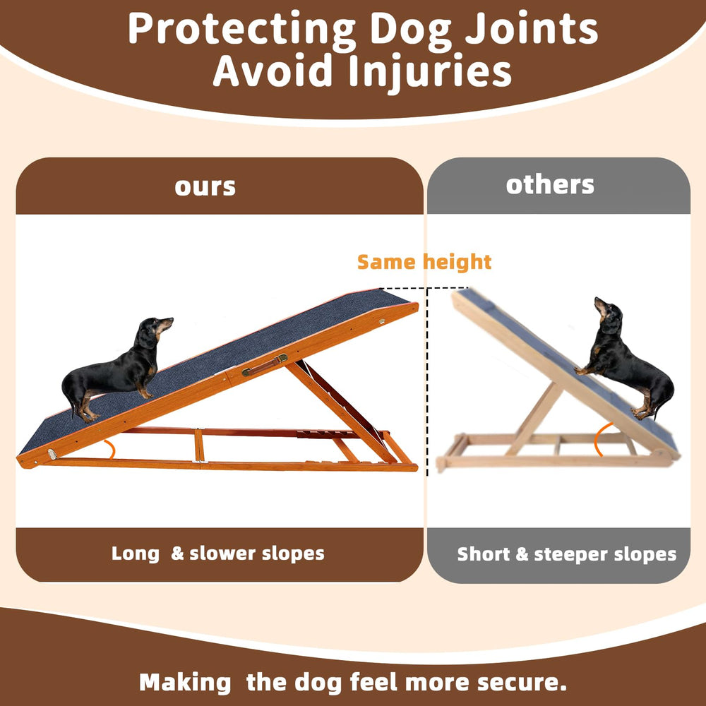 Jopavo dog ramp folded flat for compact storage under bed