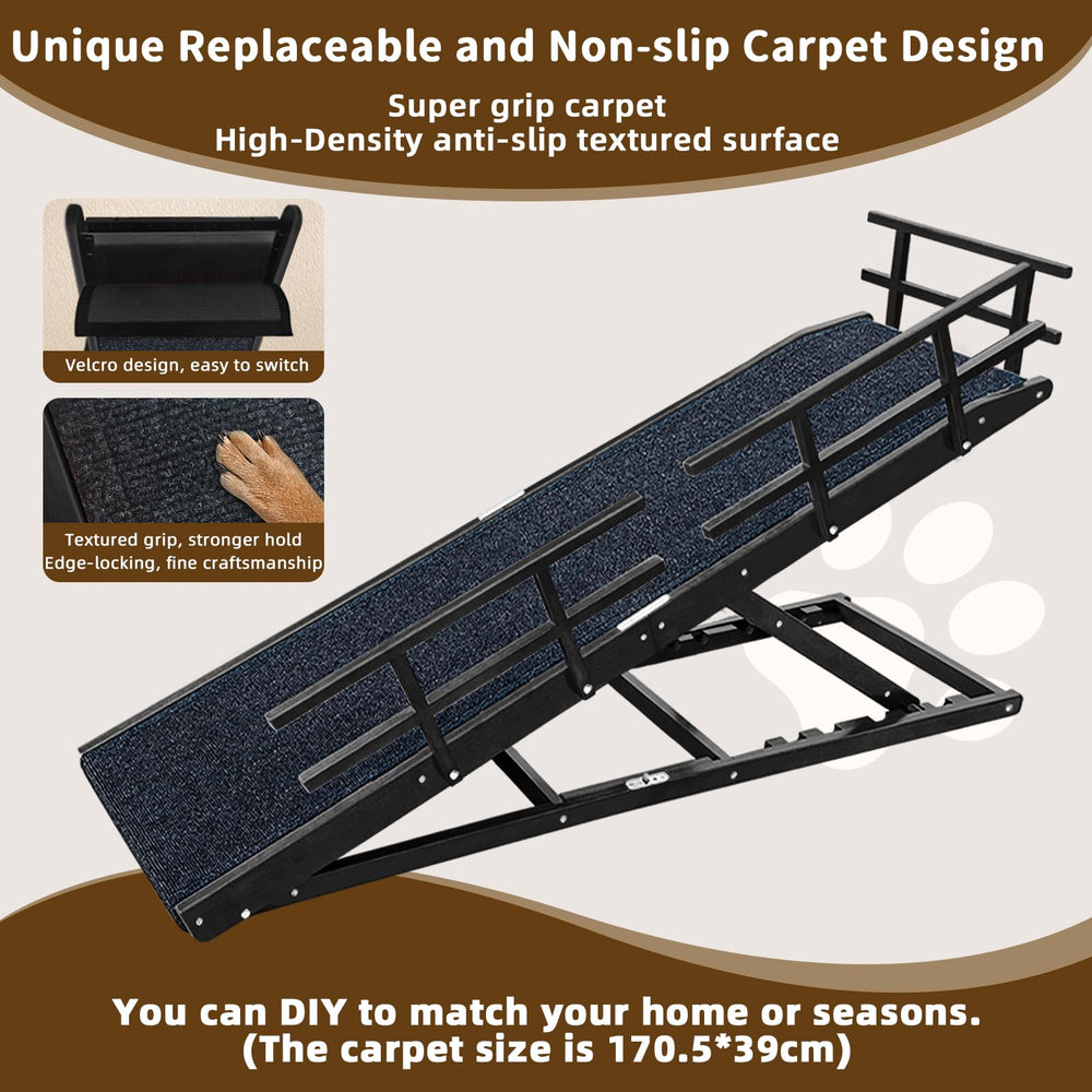 Jopavo dog ramp built from sturdy wood for reliable support and long-lasting use