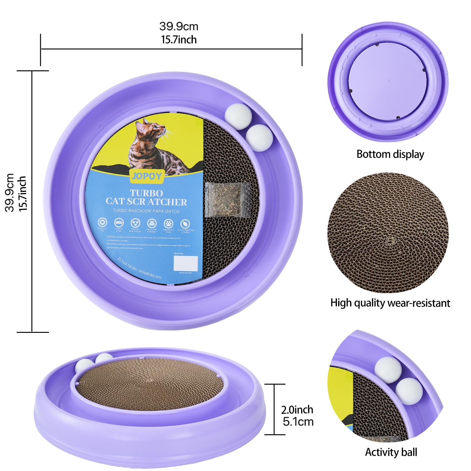 JOPOY furniture-protecting scratcher helps keep claws off sofas.