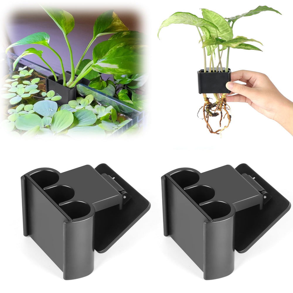 joqepy upgraded aquarium plant holder clip for secure mounting and stable plant growth