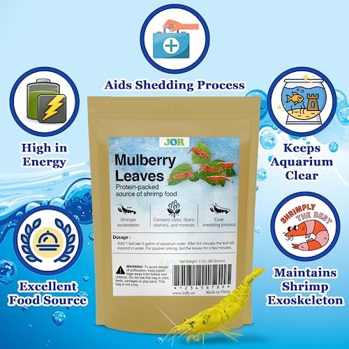JOR leaves support shrimp exoskeleton health during molts.