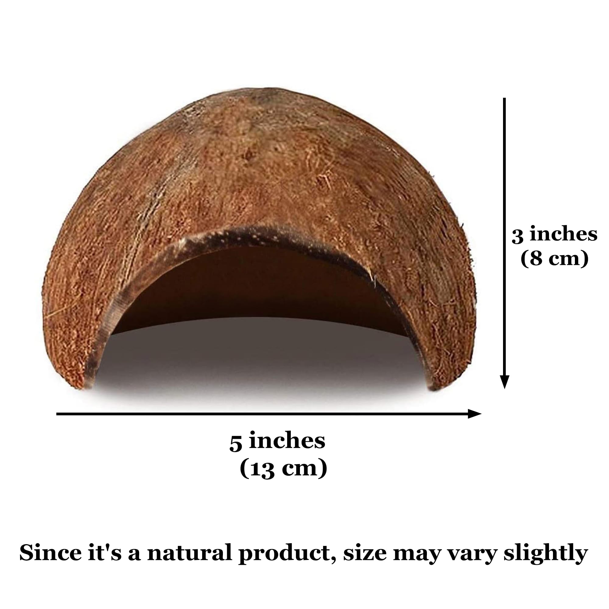 JOR tank decor coco shell shelter adds natural habitat detail and hiding spots