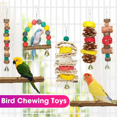 JOREWOOD loofah and corn husk set promotes foraging and interactive play