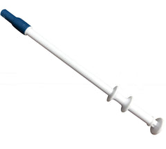 Jorgensen Pet Piller in-use with a small dog for easy tab administration.