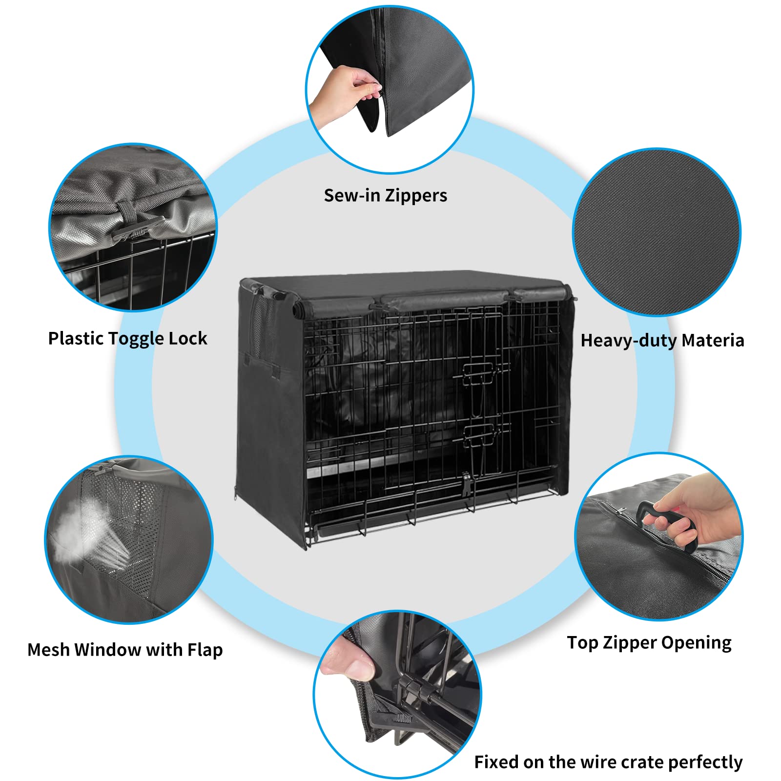 Joroamp 42-inch mesh windows illustrate breathable design for comfort