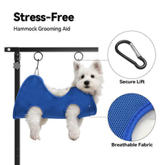 Josmimic grooming hammock supports small dogs for calmer grooming sessions