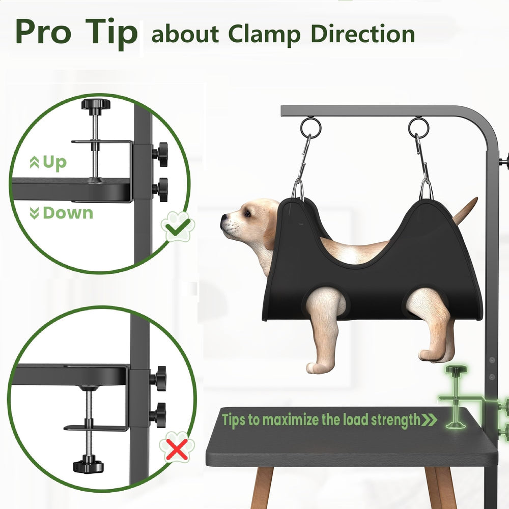 Josmimic 26-pound weight-capacity setup ensures secure support when hammock is used.