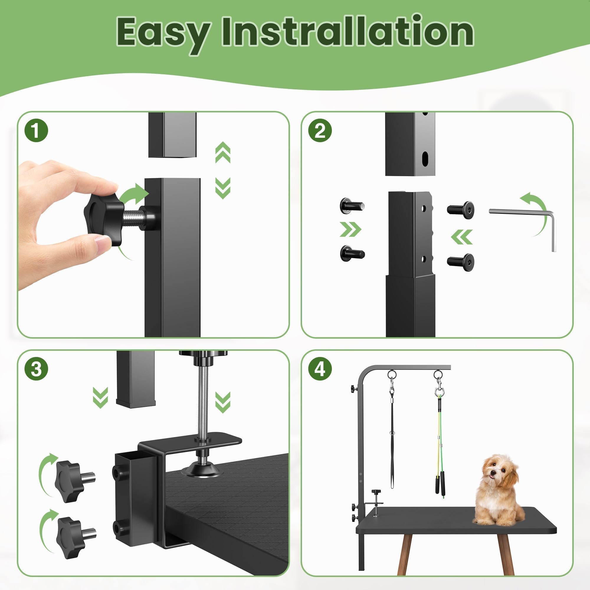 Josmimic table-not-included setup for home grooming, trimming, and nail clipping.