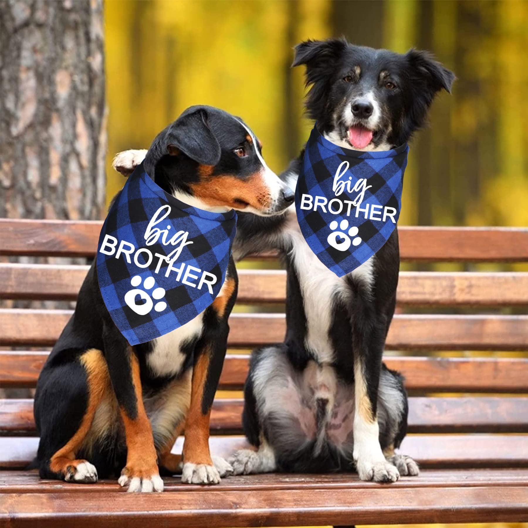 JOTFA baby shower gift dog bandana adds festive pet cameo.