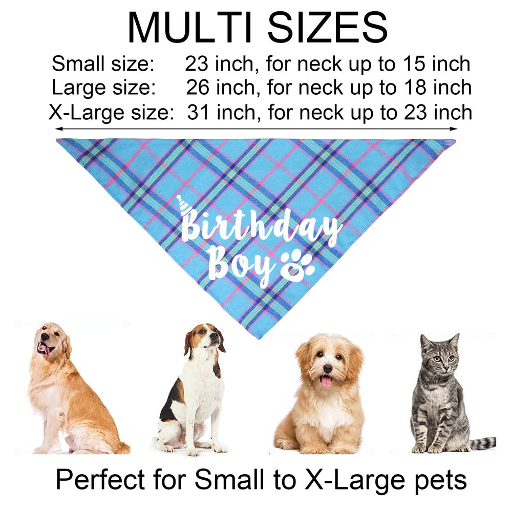 JOTFA dog birthday bandana folded neatly shows versatile wear beyond celebrations.