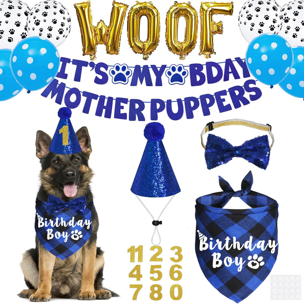 JOTFA dog birthday banner for festive photos and backdrop