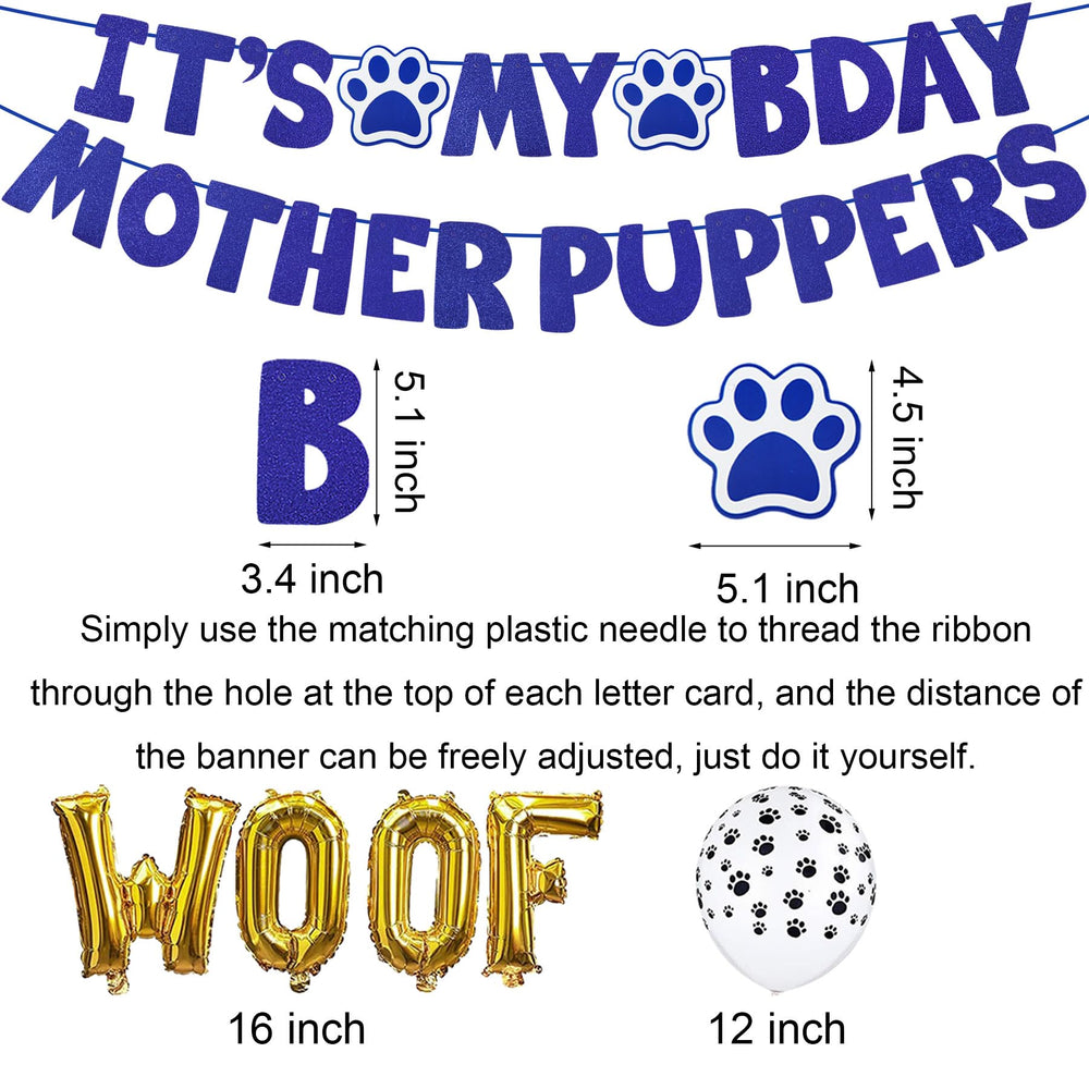 JOTFA dog birthday bow tie blue coordinates a stylish party look for photos.