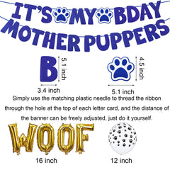 JOTFA dog birthday bow tie blue coordinates a stylish party look for photos.
