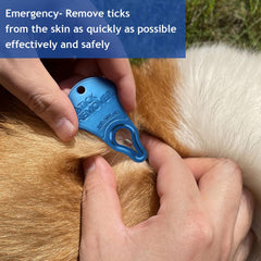 JOTOVO tick remover tool essentials-3pc set keeps pet and human removal handy.
