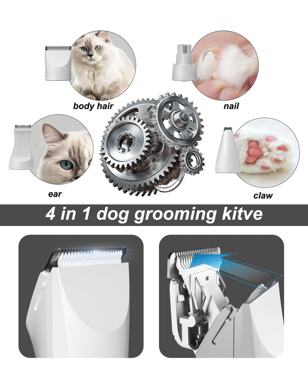 JOTUT dog clippers charge indicator shows battery status for on-the-go grooming