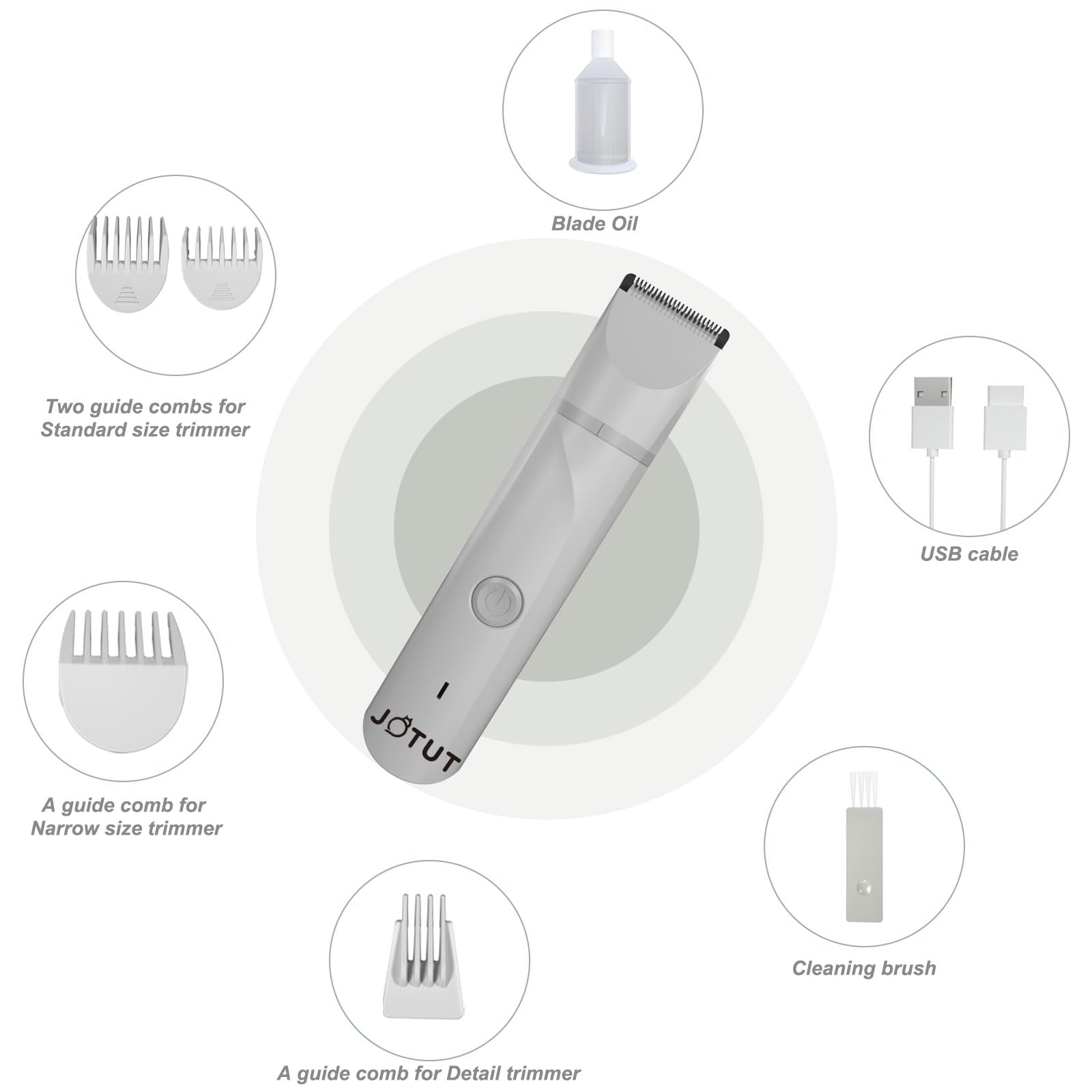 JOTUT dog clippers guide comb helps achieve consistent coat length