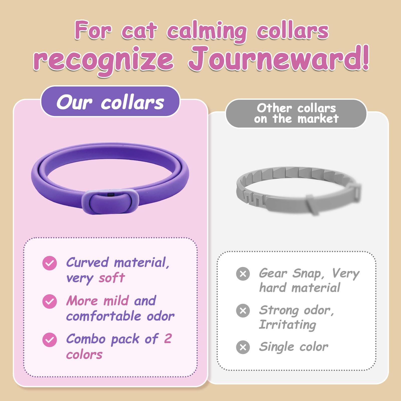 Journeward drug-free formula with pheromones and essential oils promotes peaceful feline behavior.