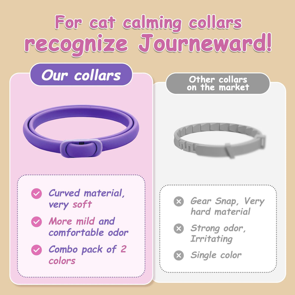 Journeward drug-free formula with pheromones and essential oils promotes peaceful feline behavior.
