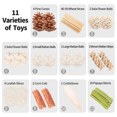JOUSONTY foraging set image shows hiding treats to stimulate natural exploration.