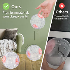 JOUSONTY ventilation holes ensure airflow while your pet runs inside the ball.