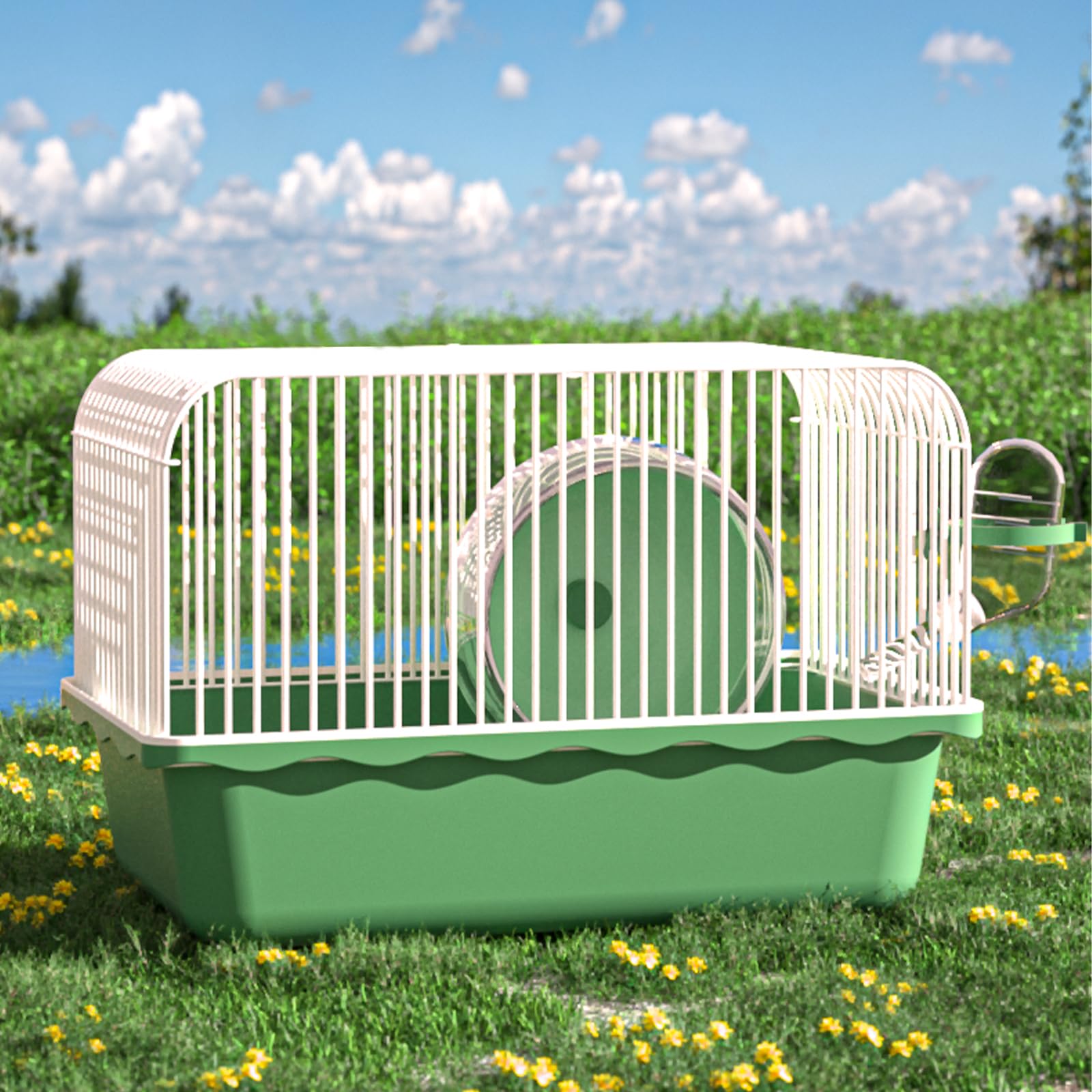 JOUSONTY hamster cage-durable-plastic-metal designed for sturdy travel and security.