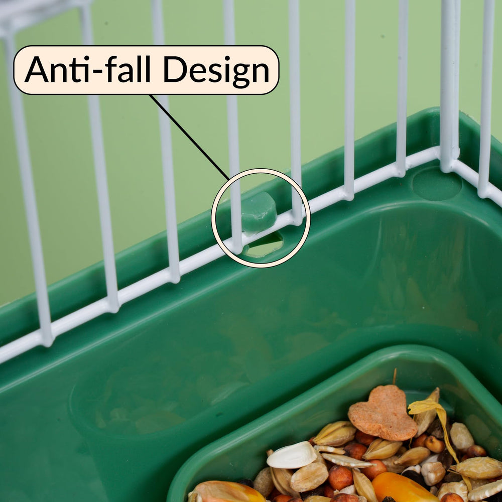 JOUSONTY hamster cage food-bowl included supports convenient meals on outings.