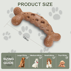 JoviQ dog chew toy curved ergonomic grip helps dogs hold and chew comfortably.