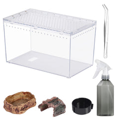 JoviQ Reptile PC terrarium full view offers clear visibility and compact footprint.