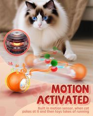 Jovrun cat toy with two play modes offers versatile fun.