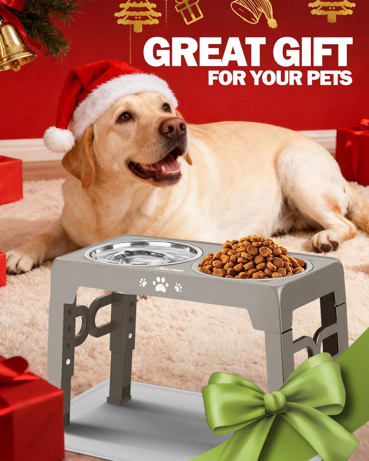 Jovrun dishwasher-safe dog bowls simplify cleaning after meals and treats.