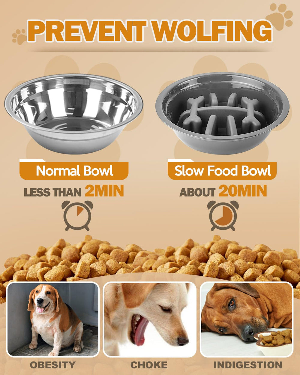 Jovrun elevated dog bowls dishwasher-safe bowls for quick cleaning