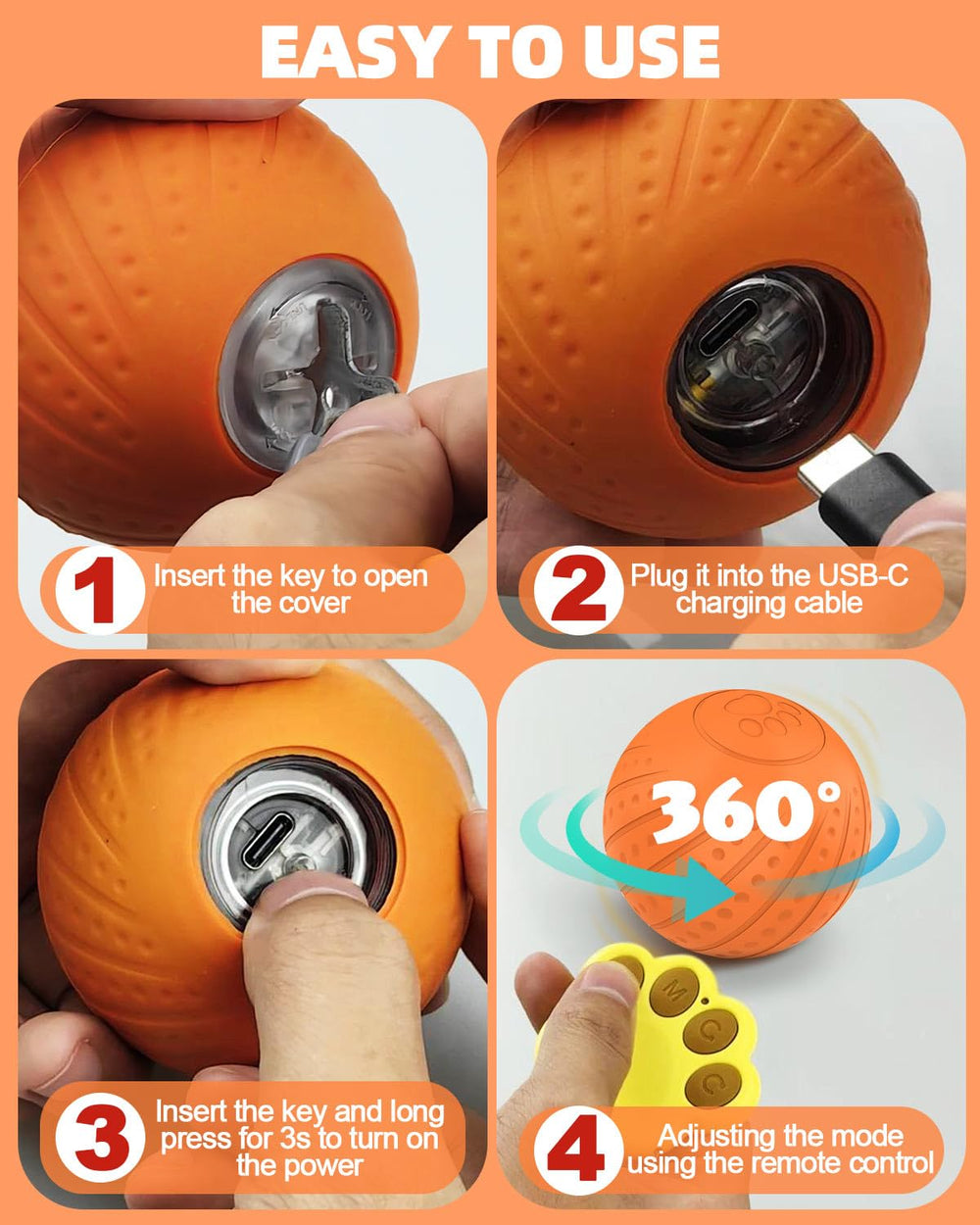 Jovrun Small-dog friendly size suitable for indoor and outdoor fun