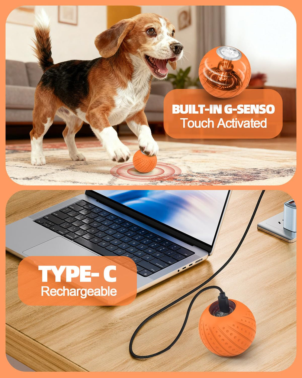 Jovrun USB rechargeable 500mAh battery powers 1–4 hours of playtime