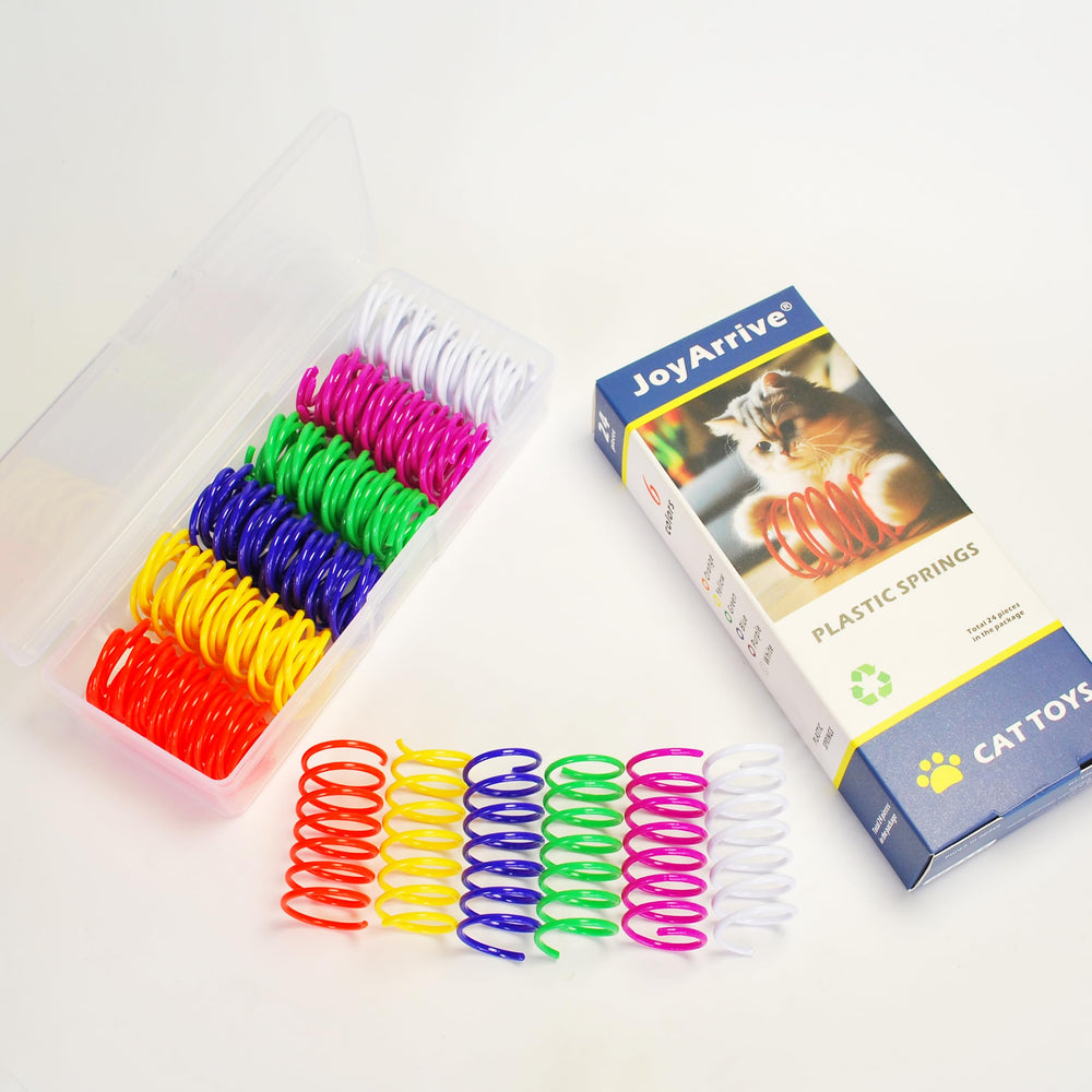 JoyArrive bored-indoor-cats-toys relieves boredom with interactive spring challenges