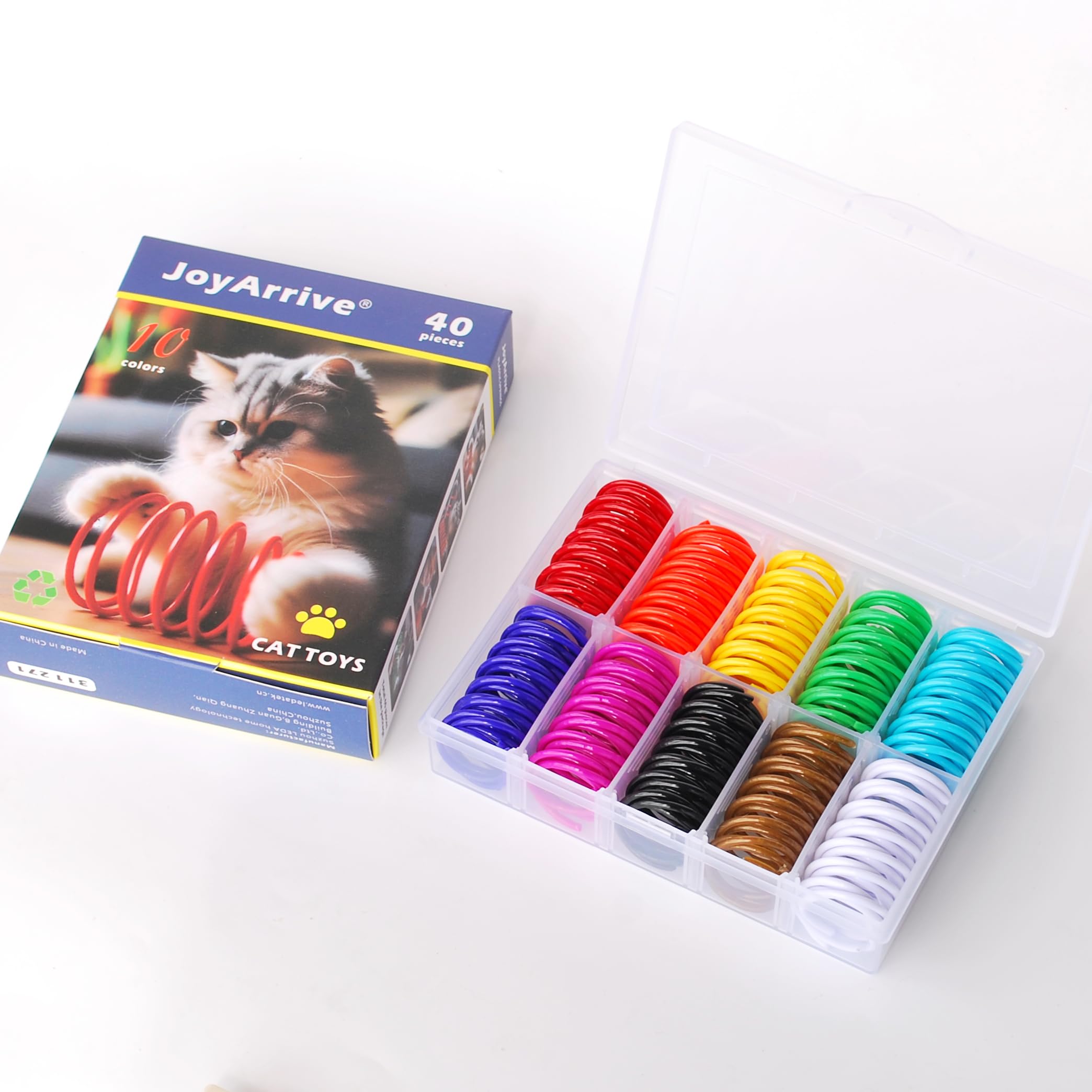 JoyArrive cat exercise spring toy helps indoor cats stay active during daily play