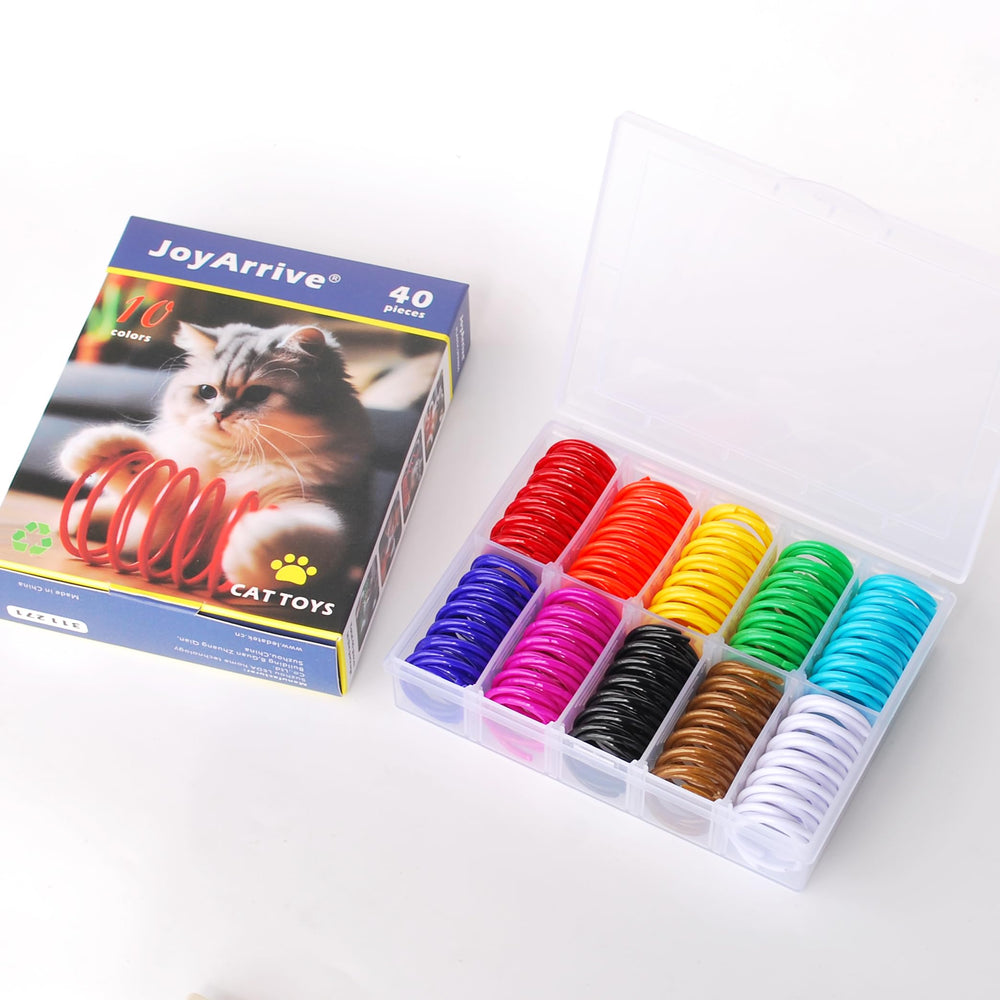 JoyArrive cat exercise spring toy helps indoor cats stay active during daily play