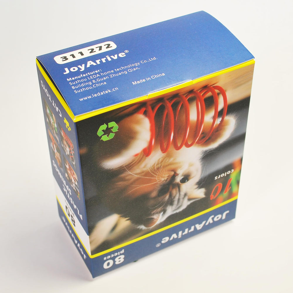 JoyArrive indoor play spring toy helps cats stay active during indoor days.